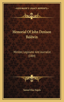 Memorial Of John Denison Baldwin