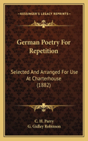 German Poetry For Repetition