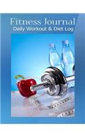 Fitness Journal: Daily Workout & Diet Log