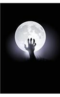 Full Moon Hand Grid Notebook: 150 Page Grid Notebook Journal Diary