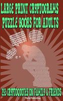Large Print Cryptograms Puzzle Books for Adults