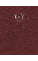 Monogram "8" Grid Sketchbook: (34 Monogram Red 150 Grid-Sketch)
