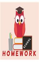 Homework Owl Notebook Version 3