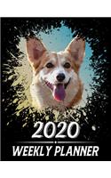 2020 Weekly Planner: Weekly & Monthly 2020 Planner Jan 1 2020 to Dec 31 2020 With Month, Week Views, 1 Year Planner + Important Holiday Dates, Corgi Dog Cover