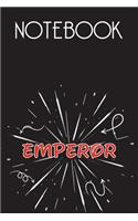 EMPEROR Notebook, Simple Design: Notebook /Journal Gift, Simple Cover Design,100 pages, 6x9, Soft cover, Mate Finish
