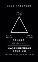 2020 Kalender Gute Noten Sozial Leben Genug Schlaf Schule Wähle Zwei