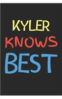 Kyler Knows Best: Lined Journal, 120 Pages, 6 x 9, Kyler Personalized Name Notebook Gift Idea, Black Matte Finish (Kyler Knows Best Journal)