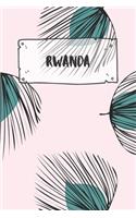 Rwanda: Ruled Travel Diary Notebook or Journey Journal - Lined Trip Pocketbook for Men and Women with Lines
