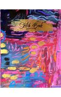 Sketch Book: Bright Abstracts Sketchbook Large Blank Notebook for Drawing, Painting, Doodling or Sketching