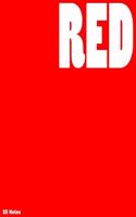 Red blank notebook