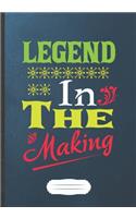 Legend in the Making: Knitting Blank Lined Notebook/ Journal, Writer Practical Record. Dad Mom Anniversay Gift. Thoughts Creative Writing Logbook. Fashionable Vintage Loo
