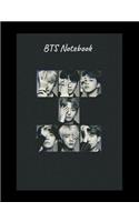 BTS Notebook: 150 Page College Ruled by 7.44" x 9.69 Notebook