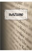 Swaziland: Ruled Travel Diary Notebook or Journey Journal - Lined Trip Pocketbook for Men and Women with Lines