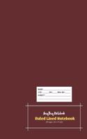 Ruled Lined Notebook - AmyTmy Notebook - 100 pages - 8.5 x 11 inch - Matte Cover