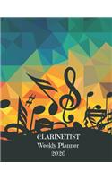 Clarinetist Weekly Planner 2020: Clarinet Player Gift Idea For Men & Women Musicians - Clarinetist Weekly Planner Music Note Book - To Do List & Notes Sections - Calendar Views