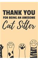 Thank You For Being An Awesome Cat Sitter