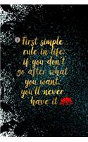 First Simple Rule In Life