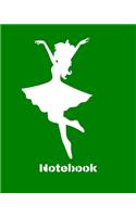Notebook: Dancing Composition sport/Dance Teacher /Fitness/Zumba/ Dance Choreography Notebook Journal Dancing Workbook Diary / Christmas Notebook/ Gift /Sketc