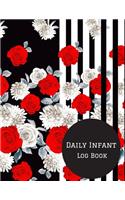 Daily Infant Log Book: Blank Column Infant Daily Log Book for Daycares, Pearhead Baby?s, Daily Log Sheet for Boys & Girls. To Track & Monitor Feed, Diaper changes, Medicat