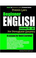 Preston Lee's Beginner English Lesson 25 - 32 For Portuguese Speakers