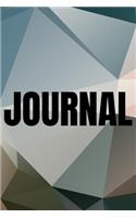 Polygonal Abstract Geometric Background Lined Writing Journal Vol. 6: Promoting Creativity Through Journaling...One Day at a Time(6 Geometric)