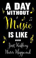 A Day Without Music Is Like... Just Kidding Never Happened