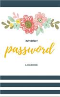 Internet Password LogBook Journal