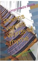 Poems verses words of rhyme: The collective edition 2018