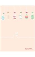 Notebook: Cute Easter eggs: Journal Dot-Grid, Grid, Lined, Blank No Lined: Book: Pocket Notebook Journal Diary, 110 pages, 8.5" x 11"