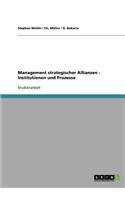 Management strategischer Allianzen - Institutionen und Prozesse