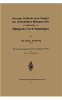 Neues Gerät Und Neue Übungen Der Schwedischen Heilgymnastik Zur Behandlung Von Rückgrats-Verkrümmungen