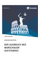 Ausbruch des Warschauer Aufstandes. Ursachen und Motive