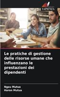 pratiche di gestione delle risorse umane che influenzano le prestazioni dei dipendenti