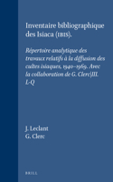 Inventaire bibliographique des Isiaca (IBIS)