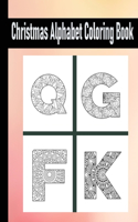 Christmas alphabet coloring book