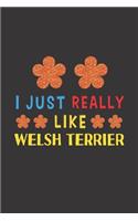 I Just Really Like Welsh Terrier: Dog Training Logbook For Peoples Who Loves Their Welsh Terrier Dog