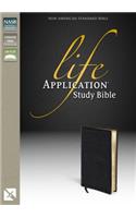 NASB, Life Application Study Bible, Second Edition, Top-Grain Leather, Black