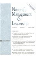 Nonprofit Management & Leadership, Volume 19, Number 4