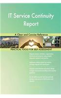 IT Service Continuity Report A Clear and Concise Reference