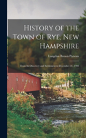 History of the Town of Rye, New Hampshire