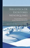 Biblioteca De Escritores Menorquines