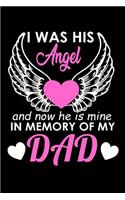 I was his Angel and now he is mine in Memory of my Dad