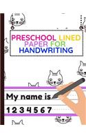 Preschool Lined Paper For Handwriting