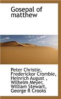 Gosepal of Matthew: (English)
