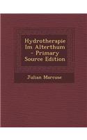 Hydrotherapie Im Alterthum