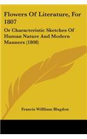 Flowers Of Literature, For 1807