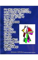 for INDIA INDIAN ENGLISH learn absract expressionism action painting style in the ART STYLE of franz kline COLORING BOOK easy fun relaxing for adults AND children: use as a keepsake decorate walls as greeting cards unique original handmade drawings by artist Grace Divine