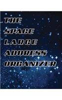 The Space Large Address Book: Galaxy Cover: (8x10) Extra Large Size for Seniors - 360 Contacts
