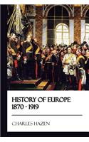 History of Europe 1870 - 1919