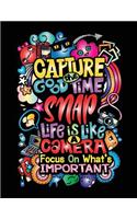 Capture the good time snap life is like a camera focus on what's important